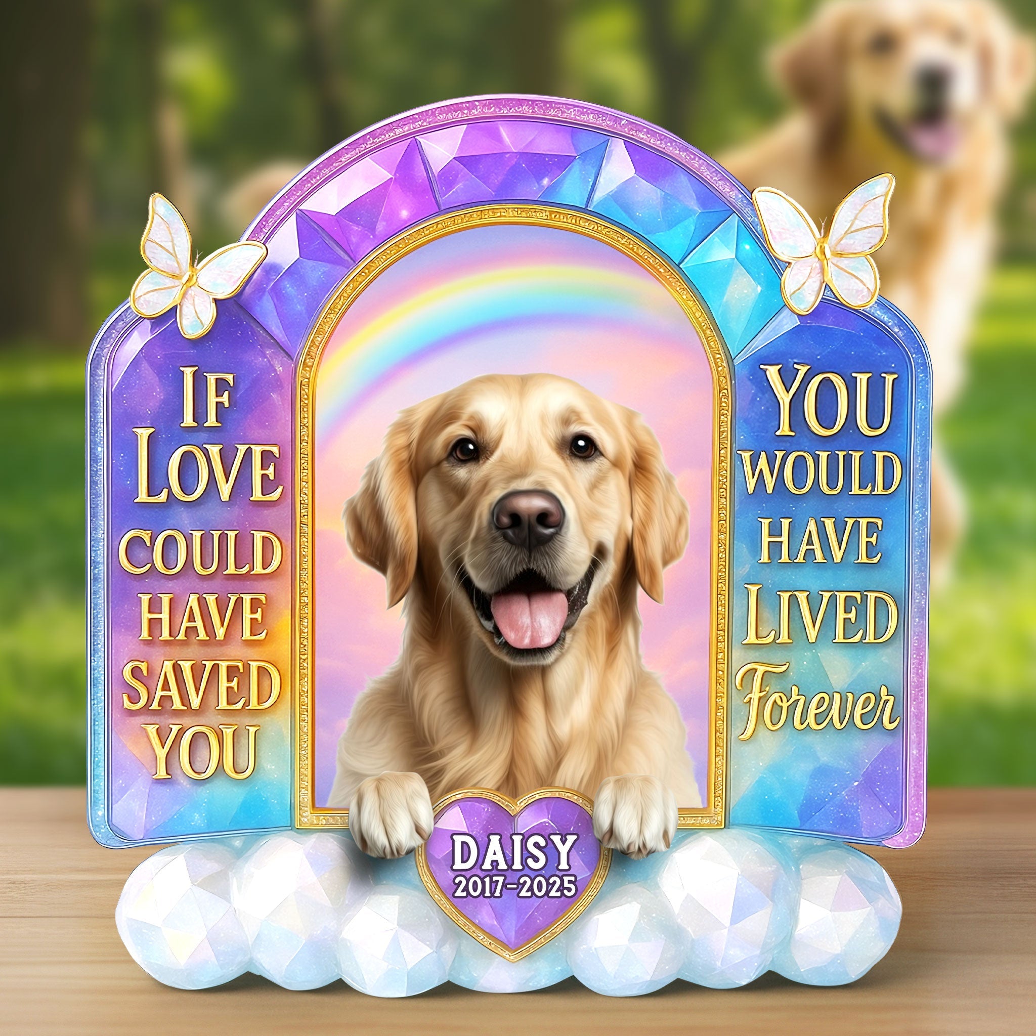 Memorial Dog Plaque - Custom Photo Gifts For Dog Lovers 01nati300525