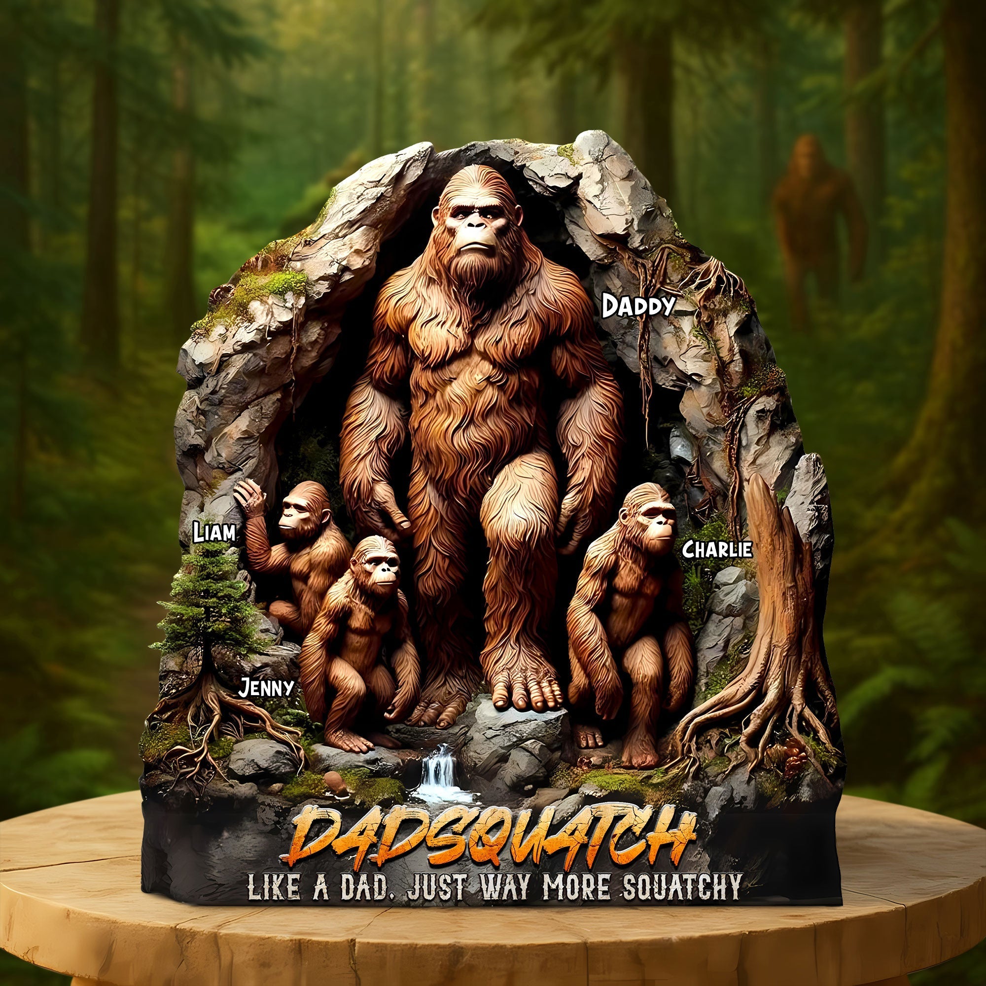 Personalized Gifts For Dad Plaque Father's Day Dadsquatch