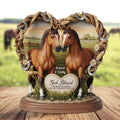 Horse Couple Plaque - Personalized Gifts For Couple 01nati140625