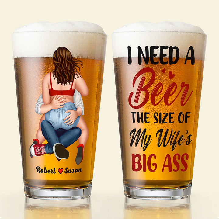 Personalized Gifts For Couple Beer Glass 04NATI060824HH