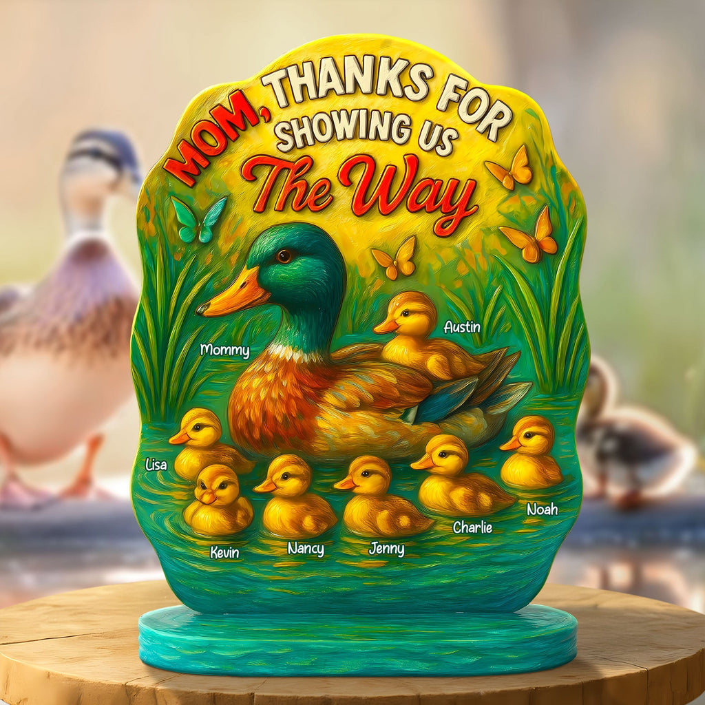 Personalized Gifts For Mom Plaque Thanks For Showing Us The Way