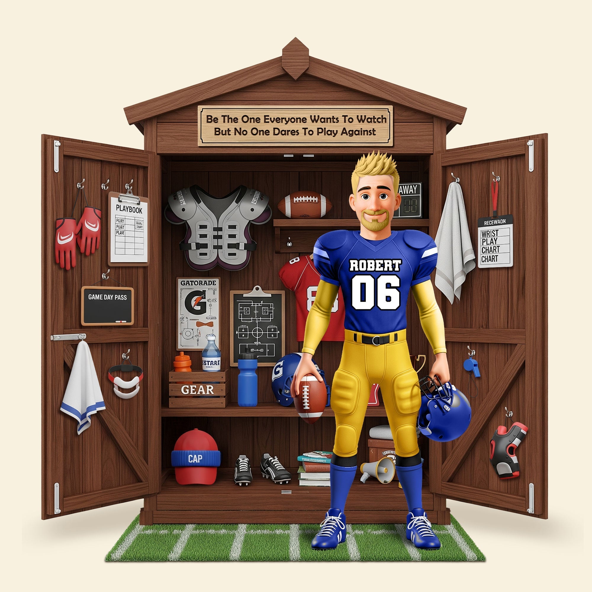 Personal Football Locker Plaque - Personalized Gifts For Football Lovers 02ohti230625