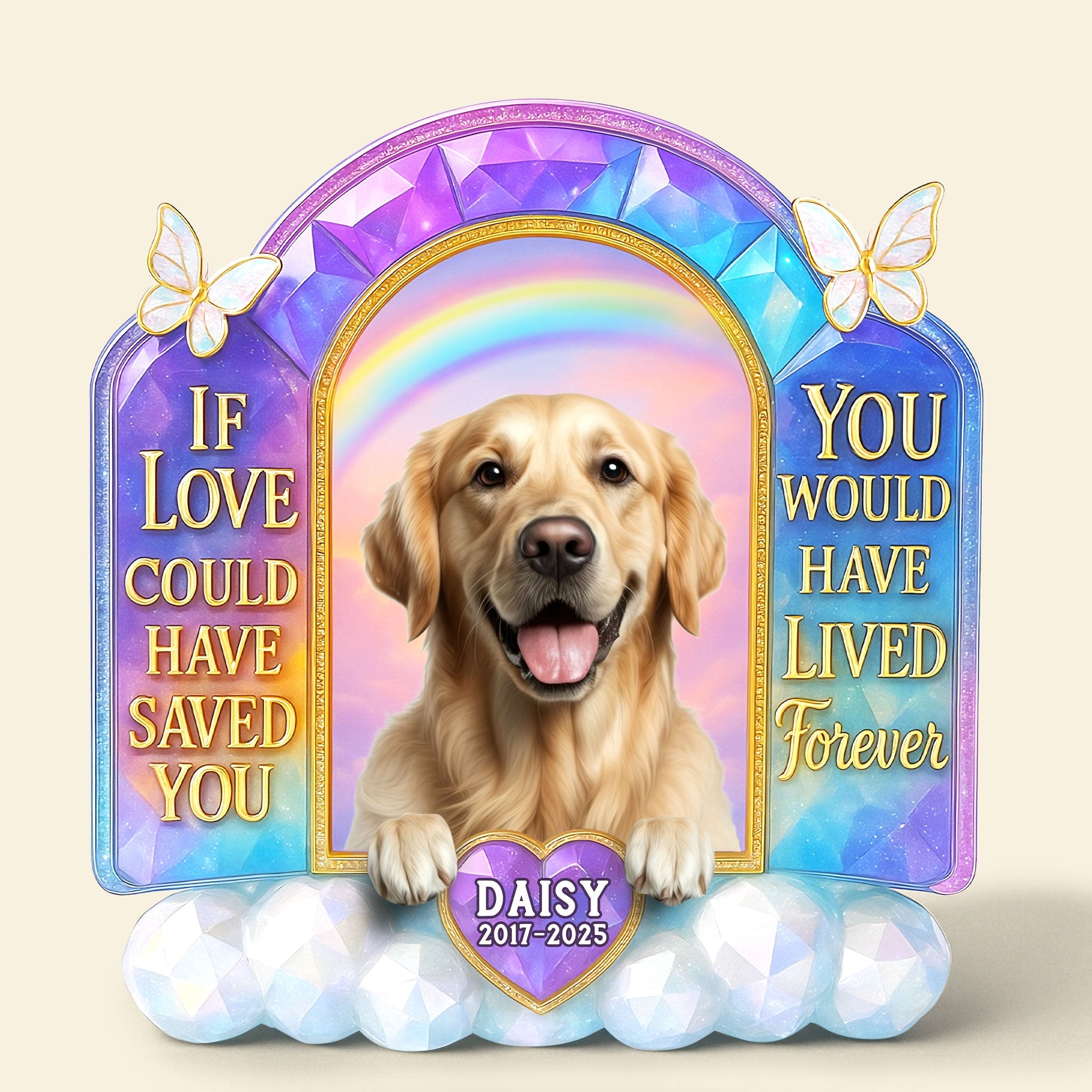 Memorial Dog Plaque - Custom Photo Gifts For Dog Lovers 01nati300525