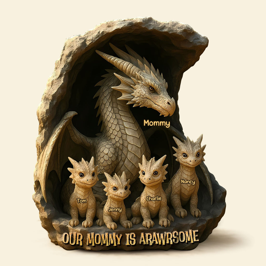 Personalized Christmas Decor Gifts For Mom Dragon Acrylic Plaque 02TGTI050425