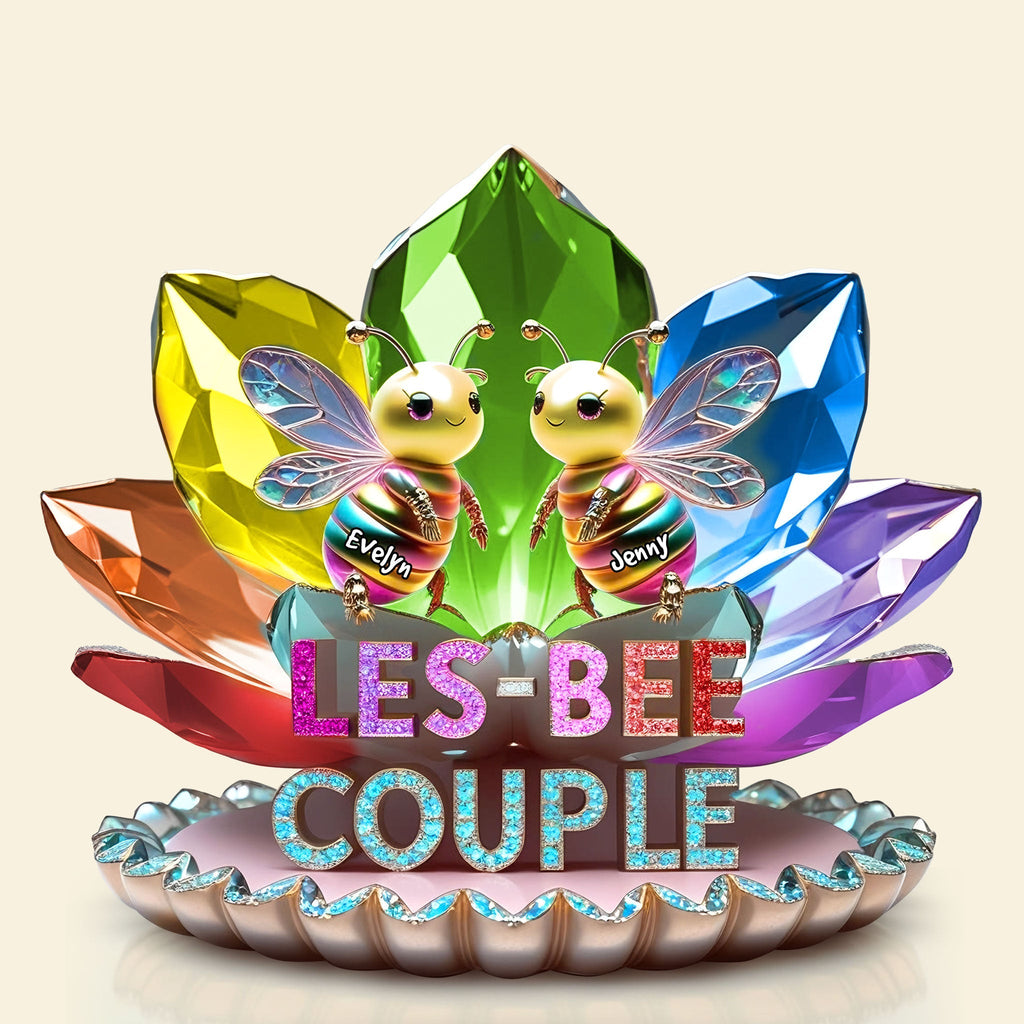 Bee Couple Acrylic Plaque - Personalized Gifts For LGBT Couple 05TGTI280525
