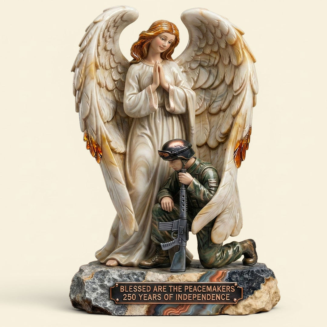 Veteran Guardian Angel Acrylic Plaque, Personalized Gifts For Veteran 02QHTI280126