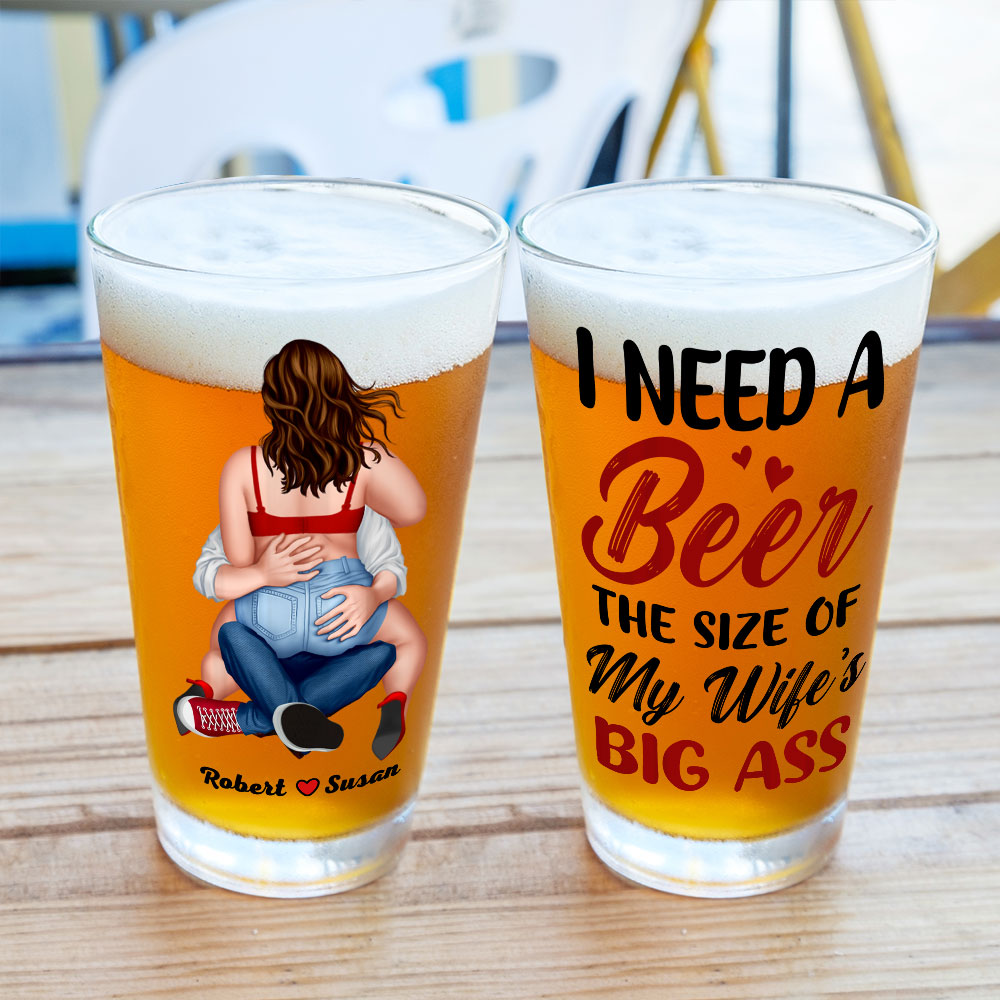 Personalized Gifts For Couple Beer Glass 04NATI060824HH