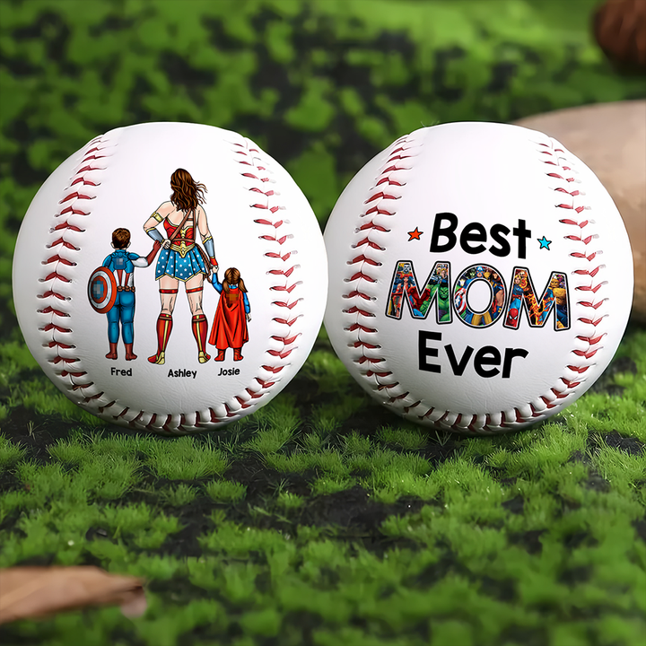 Powerful Mom And Kids Baseball  - Personalized Gift For Mother's Day Baseball 01ACHU240426PA