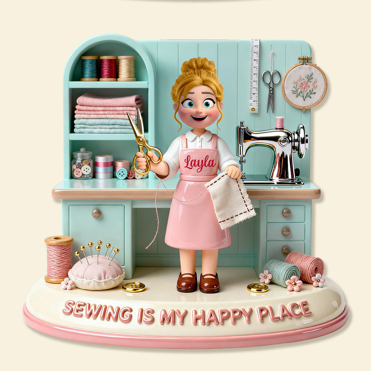 Sewing Room Acrylic Plaque - Personalized Gifts For Sewing Lovers 05pgmg120226