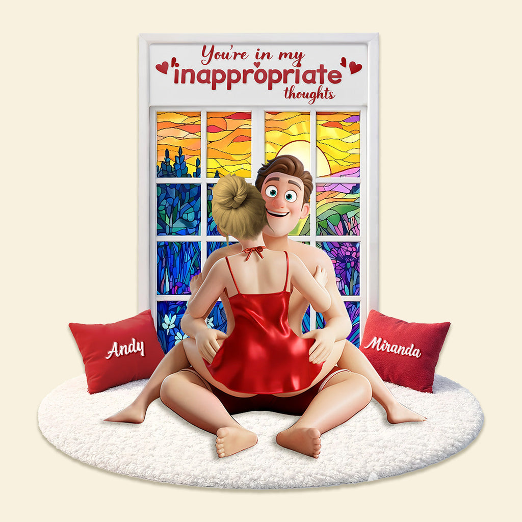 Funny Couple Acrylic Plaque - Personalized Gifts For Couple 04OHMG040226