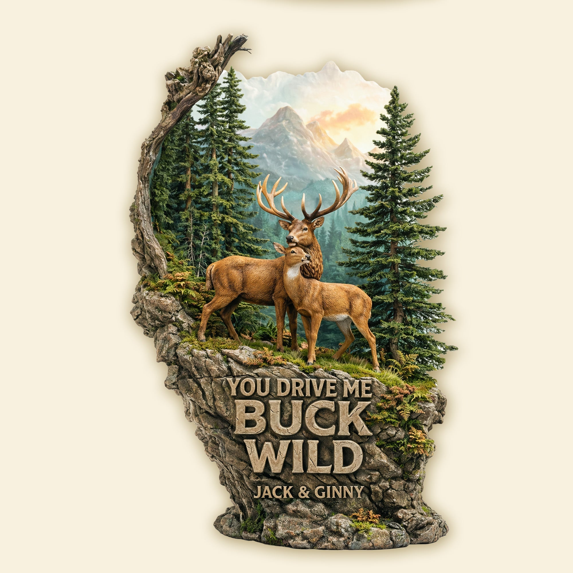 Hunting Couple Acrylic Plaque - Personalized Gifts For Couple 01HUMG190126
