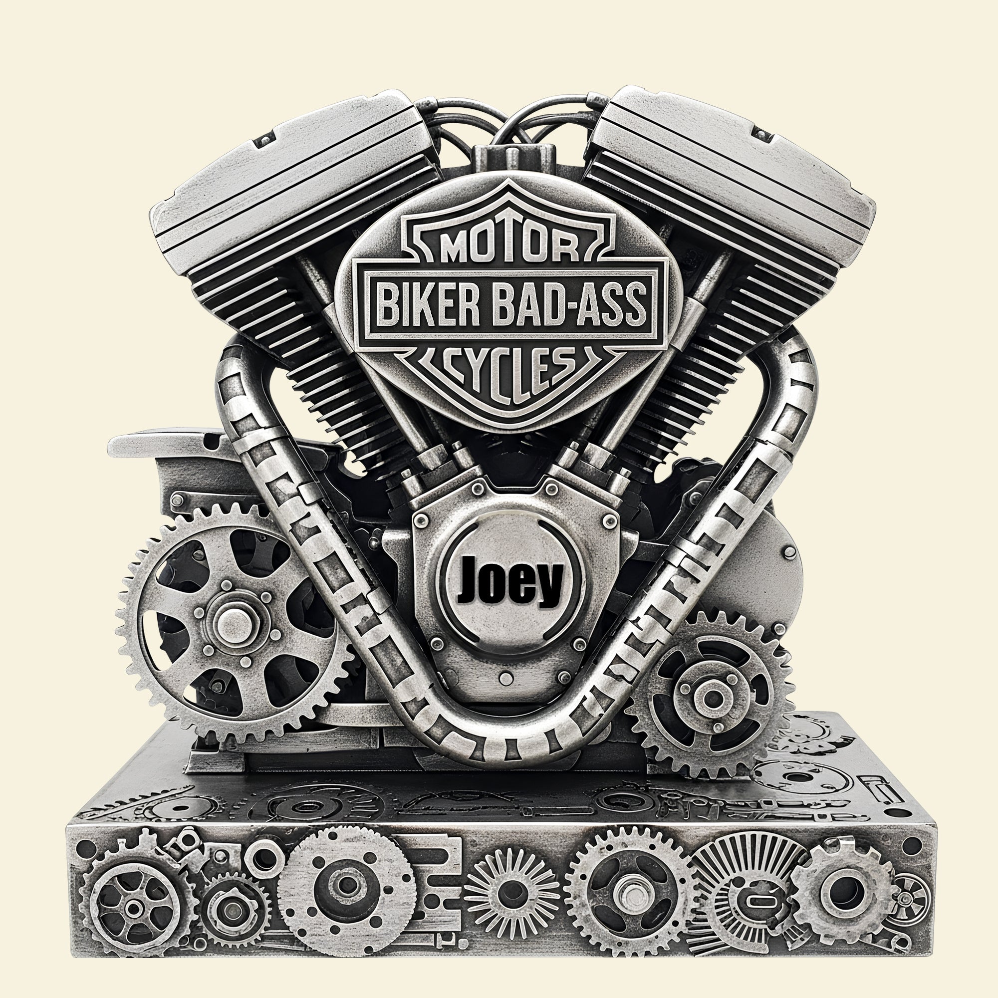 Strong Motorcycle Engine Acrylic Plaque - Personalized Gifts For Bikers 03QHLU170925