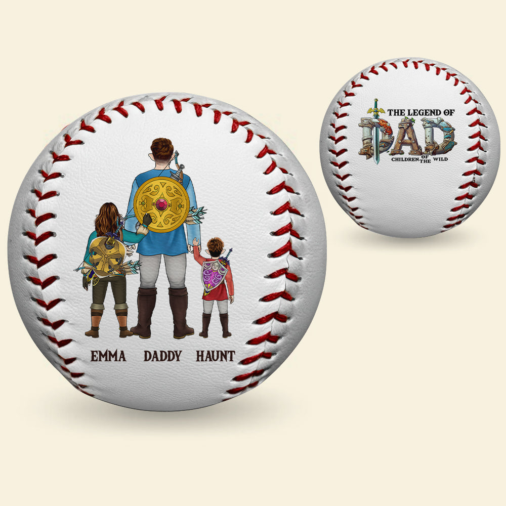 Personalized Gifts For Dad Baseball The Legend Of Dad 02HULU080425HG